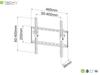 Techly 23"-55" Slim Wall Mount, 45kg