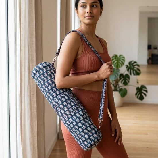 Yoga Bag usalover925 Animal Print Quilted Cotton Yoga 43