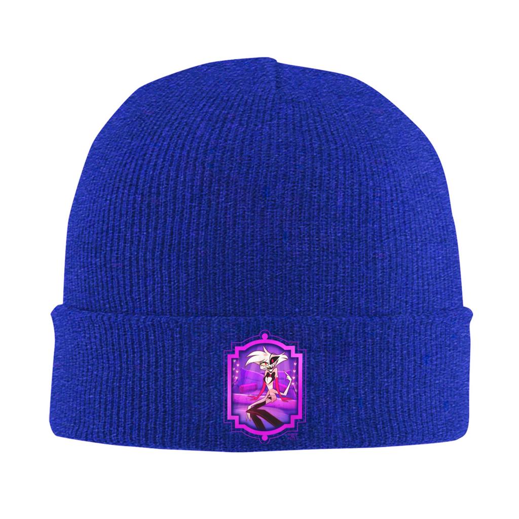 Men Women Hazbins Hotels Angel Dust Beanie Hats  Casual Knitting Hat Autumn Winter Hippie Caps Graphic Warm Soft Bonnet Hats