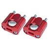 Pair Motorcycle Handlebar Rise Clamps 22mm Aluminum Handlebar Mounts for Off Road Bikes Universal Fit Easy Installation