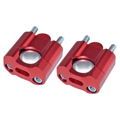 Paar Motorrad Lenkererhöhungsklemmen 22mm Aluminium Lenkerhalterungen für Offroad-Motorräder Universell passend Einfache Montage
