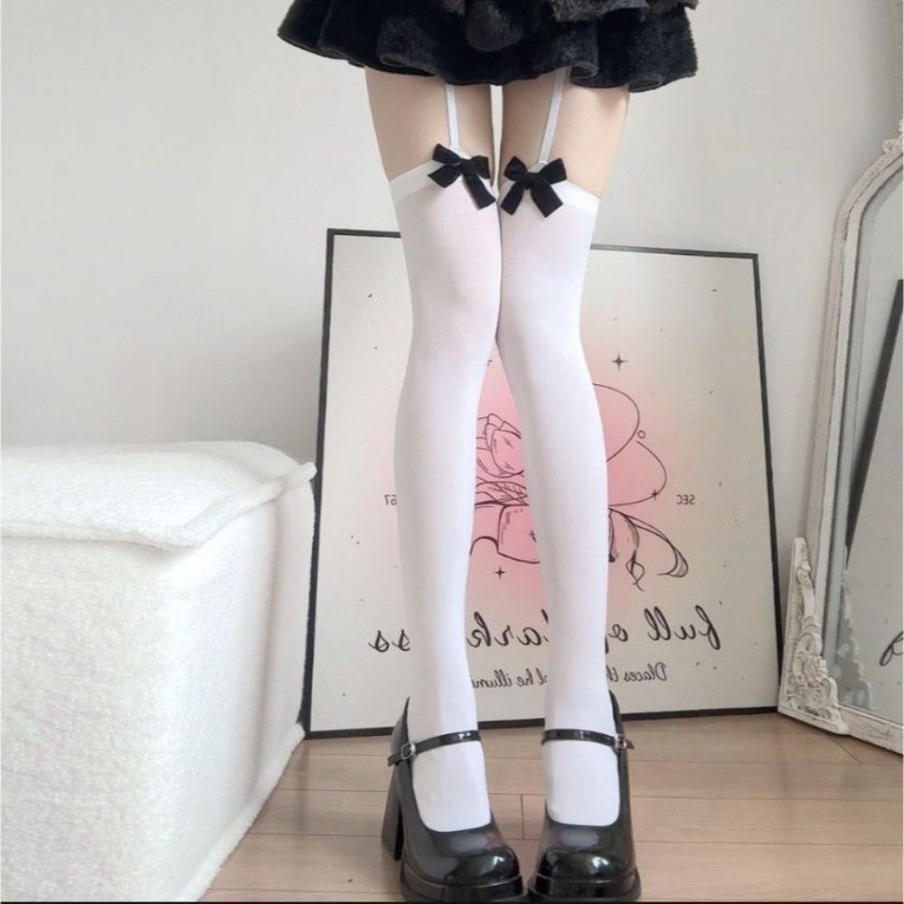 

Lolita Style Thigh High Stockings Elastic Over Knee Long Socks Sexy Knee High Socks Women