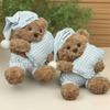 Cute Pillow Hugging Bear Plush Toy Doll Soothing Bear Doll Pajama Bear Sleeping Doll