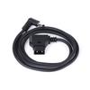 Black DTap Male To 5.5x2.5mm DC Right Angle Power Cable for Camera Monitor Flexible Cord for Studio Gear