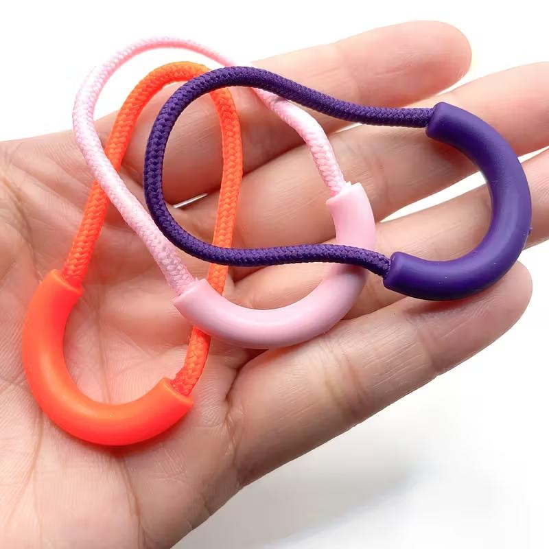 10 ks TPU šňůrka na zip Smíšená barva Hlavice zipu Tahák Tahák Koncovka lana Štítek Fixátor Zipová šňůrka pro oděvní tašky Příslušenství