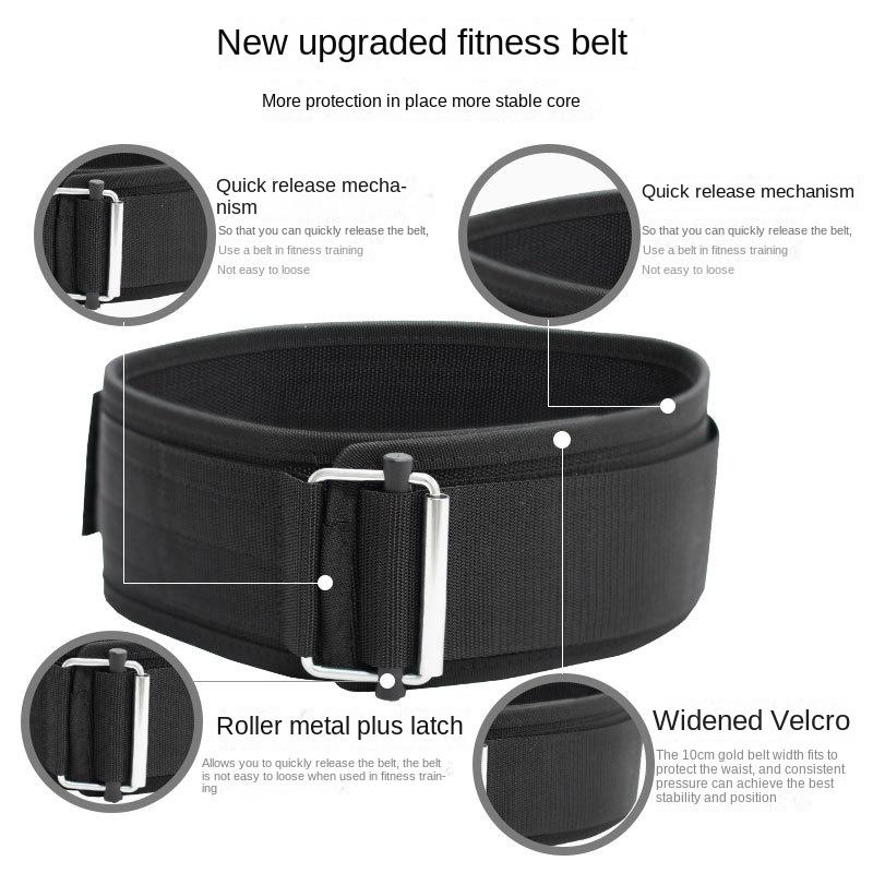 Unisex EVA Weightlifting Belt Adjustable Gym Home Lightweight Training Back Support Squat Deadlift Powerlifting Strength Workout
