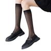 Summer Black Sexy Thin Thigh-High Stockings – High Transparency Over-the-Knee Silk Socks