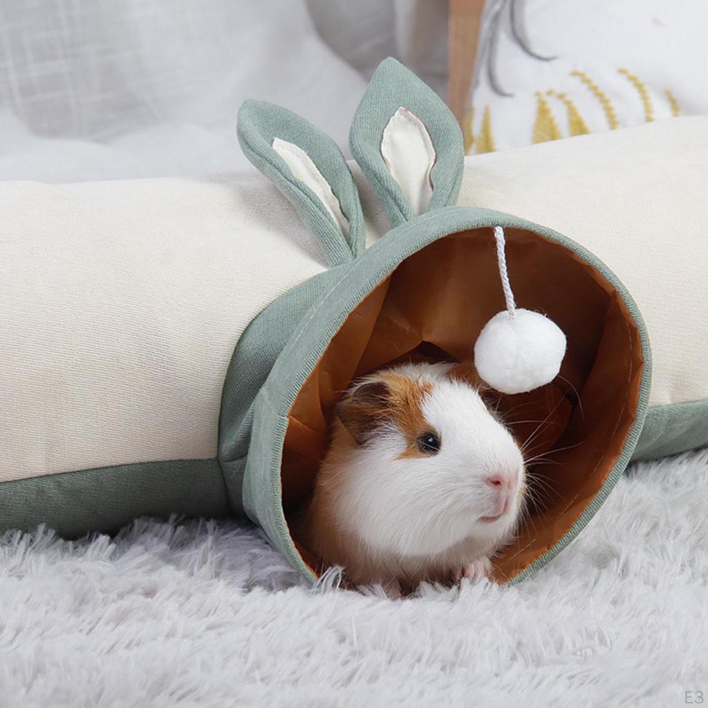 Guinea Tunnel Pet Collapsible Play Toy Hideout for Hamster Rabbit