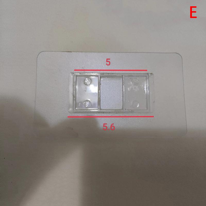 10Pcs No Punching Strong Adhesive Traceless Storage Rack Buckle Wall Mounted Tissue Box Storage Rack Non Marking Adhesive Patch