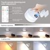 USB Rechargeable LED Wall Light Touch & Remote Control Cordless Wall Mounted Sconce Lights For Bedroom Reading Lamp 2000mAh