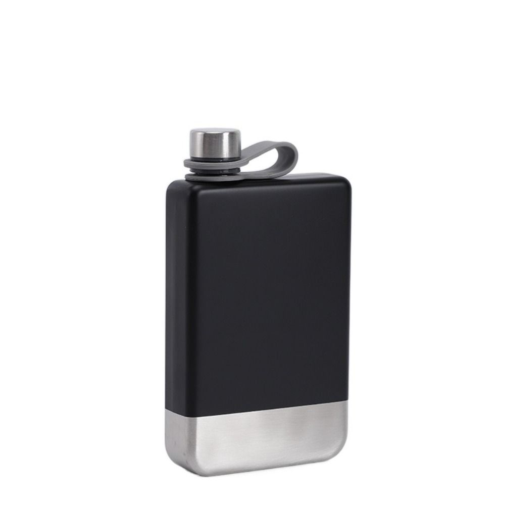 

9oz Hip Flask Portable Drinking Bottle Colorful Whisky Flagon Unisex чёрный