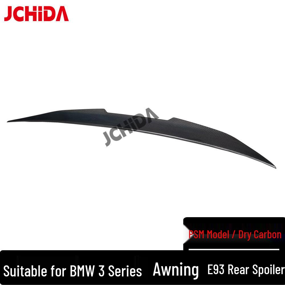 Dry Carbon Fiber Rear Wing for BMW 3 Series Convertible E93 PSM - No Drilling Required