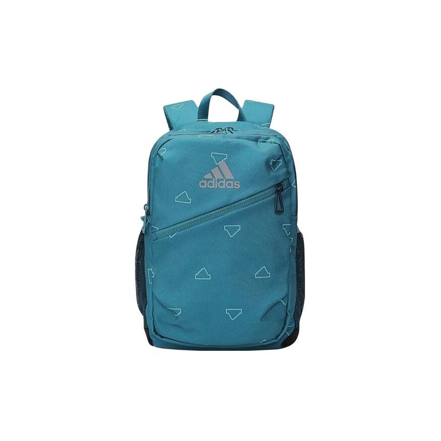 Adidas Logo Zipper Closure Fabric Backpack Medium Men backpacks Blue IM5273 Blue,Medium