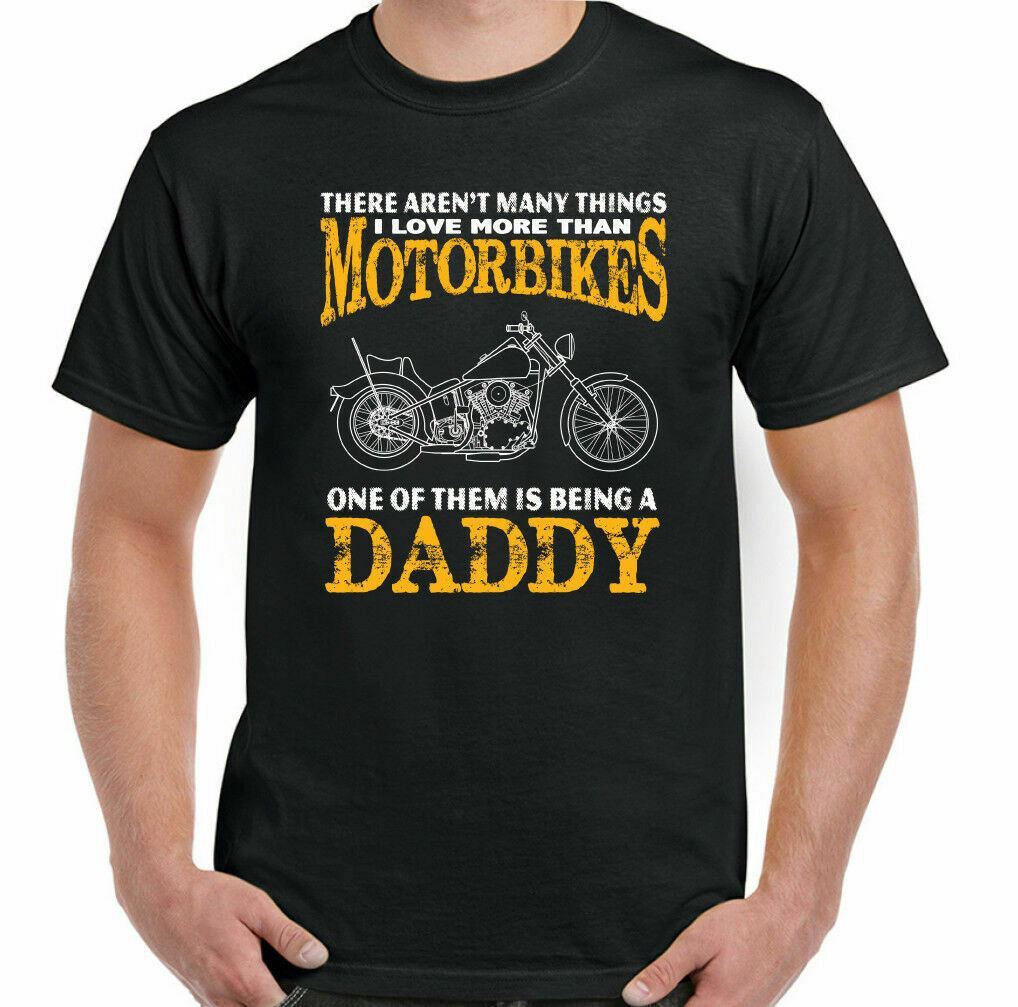 

26 Biker T-Shirt Daddy Dad Mens Funny Motorbike Motorcycle Bike Father s Day Things Unisex T-Shirt M
