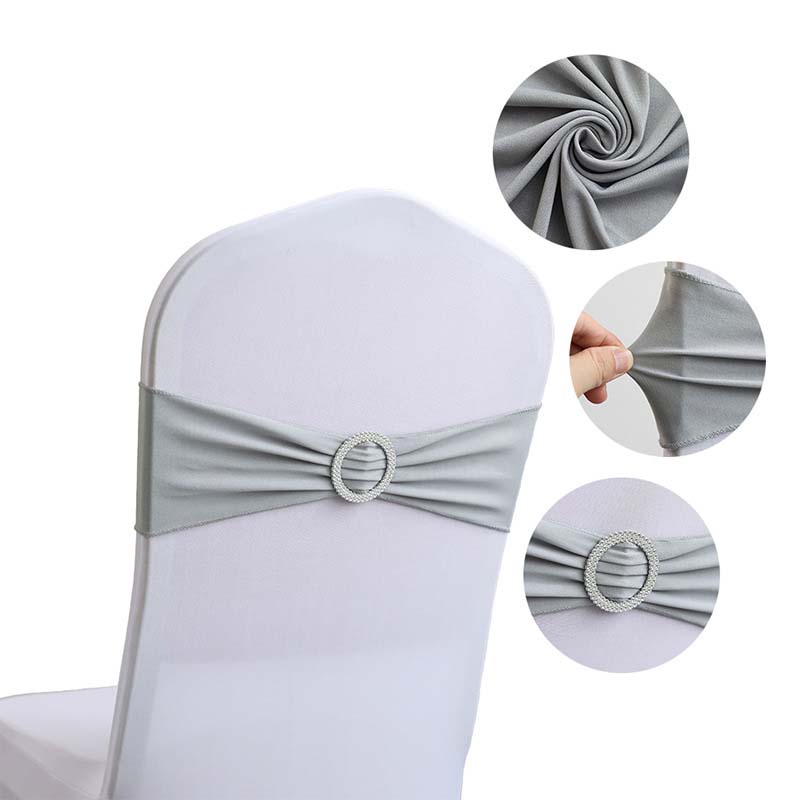 20Pcs Knot Bow Chair Strap Cover Band Ribbons Chair Tie Backs for Party Banquet Decor Wedding Decoration Elastic Band Buckle Decoration Props Slider