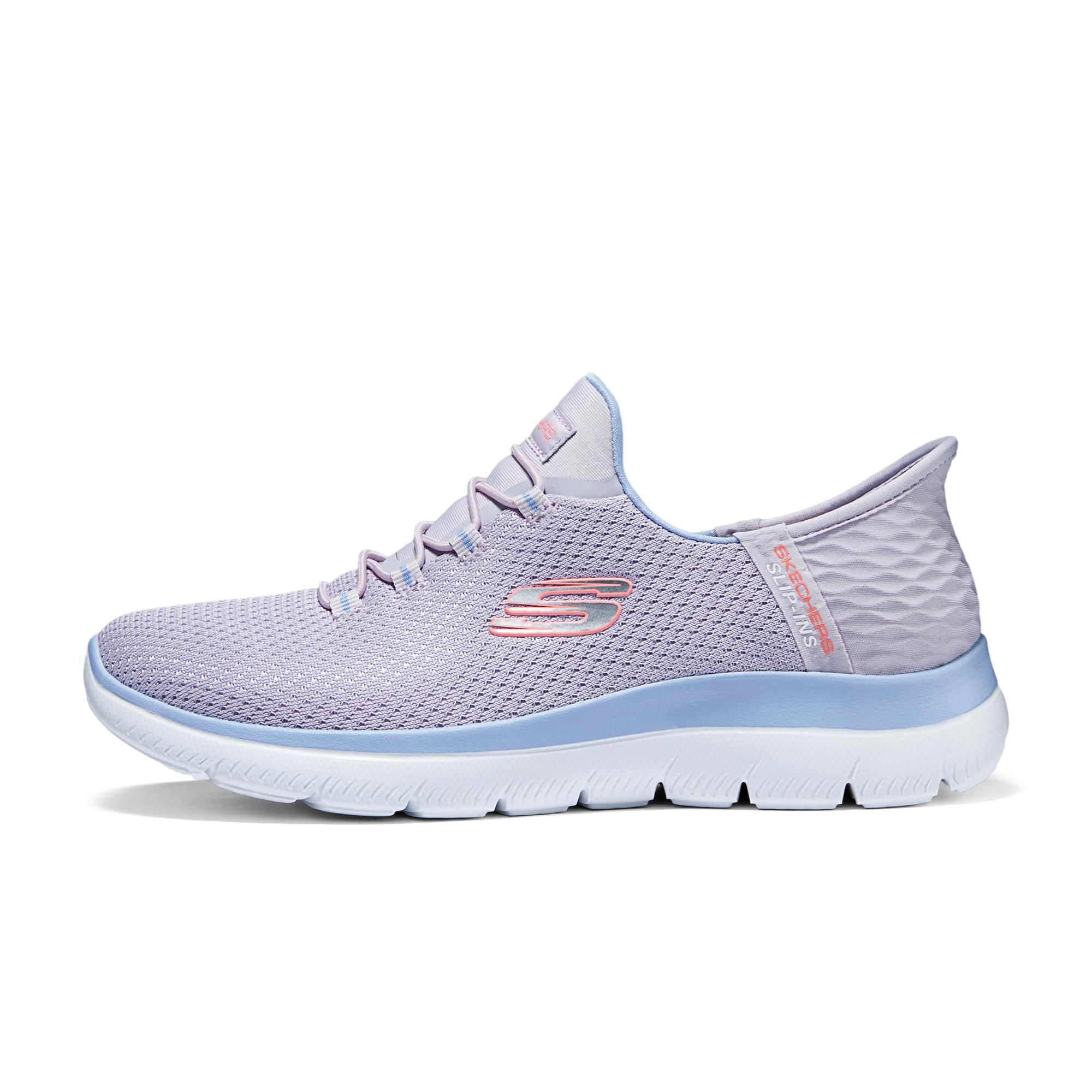 Skechers Slip-Ons Flash Technology Colorful Cool Low-Top Casual Shoes Women sneakers Purple 150123-LAV 35.5