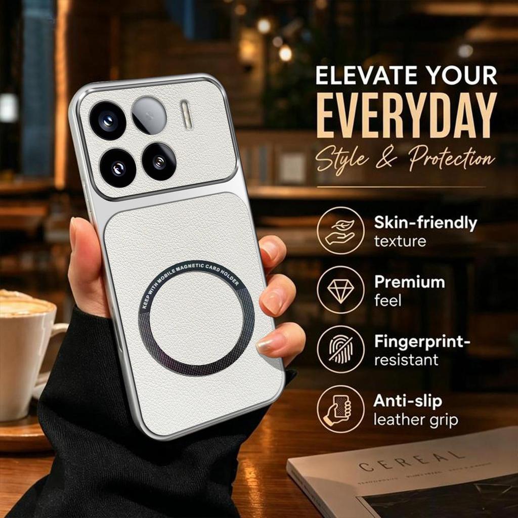 Case for Xiaomi 15T Pro,15 Viral Change to 17 Magnetic Split Leather Back Big Lens Protector Cover