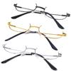 Metal Frame Half Frame Without Lens Girls Chic Cosplay Party Decoration Eyewear  New Vintage Glasses Y2K Metal Photography