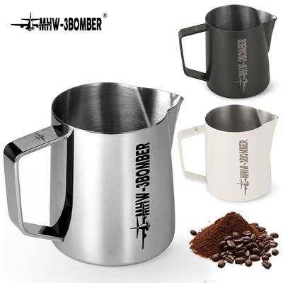MHW 3BOMBER 400/700 ml Mjölkskummare Stegkanna Stor Kapacitet Mjölkskumskanna Mjölkångning Latte Verktyg Kaffetillbehör