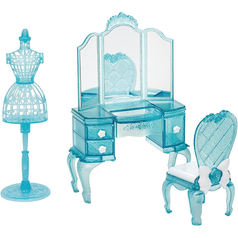 

Takara Tomy Licca Dream Princess Crystal Dresser Set Dress-Up Doll Toy for Ages 3 and Up