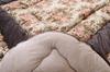 Ikehiko Kotatsu Futon Milia Beige Square 205 X 205 Cm Single Item Jacquard Weave Suitable for Cm Square Kotatsu Stand Approx. 80-90 #1151690020103