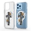 Daisy Magnetic Transparent Full Coverage Case for iPhone 15/16/17 Pro Max