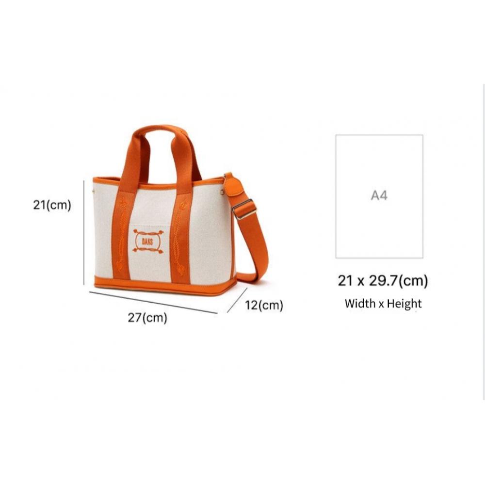 Daks Orange CoMbo Canvas Tote Bag M Dcba6e410o2