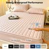 Protector de Colchón Impermeable - Funda de Colchón Antimicrobiana con Correas Elásticas - Fino, Hipoalergénico y Silencioso