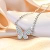925 Sterling Silver Moon Necklace Pendant Zircon For Women Fashion Exquisite Student Girlfriend Jewelry Accessories Heart GiftGood Product
