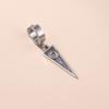 Simple Stainless Steel Hip-Hop Punk Lightning Feather Pendant Earrings Cross Earrings Men and Women Titanium Steel Earrings Ambience Back To School