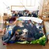Cool Mahoutsukai No Yakusoku Fan Merch Duvet Cover + 2 Pillowcases Gentle Fantasy Wizard Illustration Art Bedding Set Skin-Frien