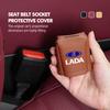 For Lada Car Seat Belt Buckle Protective Cover Safety Belt Plug Clip Case Vesta Granta Vesta Niva 4X4 Largus Vaz Samara 2110