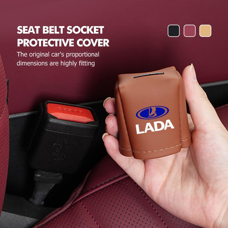 For Lada Car Seat Belt Buckle Protective Cover Safety Belt Plug Clip Case Vesta Granta Vesta Niva 4X4 Largus Vaz Samara 2110