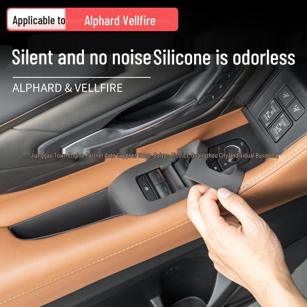 Silicone Window Lift Panel Pad for Alphard/Vellfire 40 Series Armrest Storage