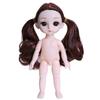 17cm Useful Black Eyes Decorative Plastic 3D Naked BJD Doll Body Clothes Changing Game for Gift Dress Up