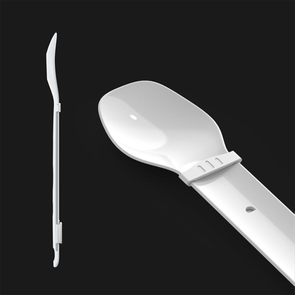 Pet Cat Feeding Spoon Push Design Portable Food Strip Cat Snack Squeezer Feeder Multipurpose Spoon With Stirring Small Spoon