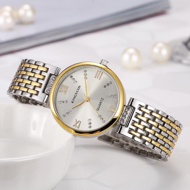 KINGNUOS Ceas cu diamante de înaltă calitate pentru damă