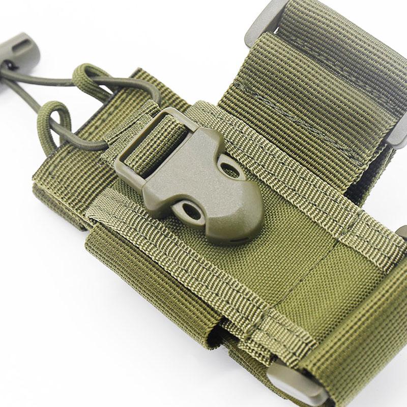 New Tactical Adjustable Walkie Talkie Holder Radio Pouch Hunting Interphone Hanging Bag Outdoor Nylon Molle Radio Pouch