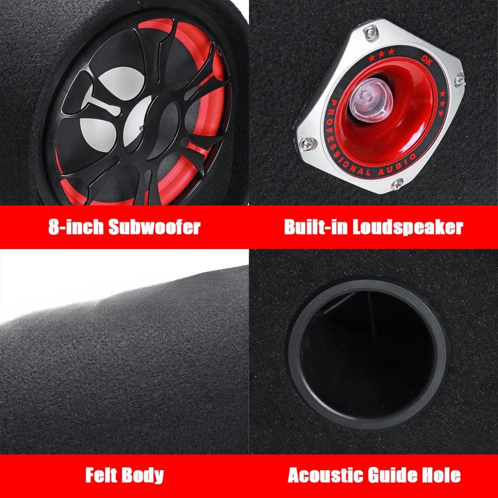 12V 24V 220V 10 cali samochodowy sprzęt audio aktywny Subwoofer Bass Tube LED głośnik bluetooth Box HiFi samochód domowy wzmacniacz głośniki Bass 480W