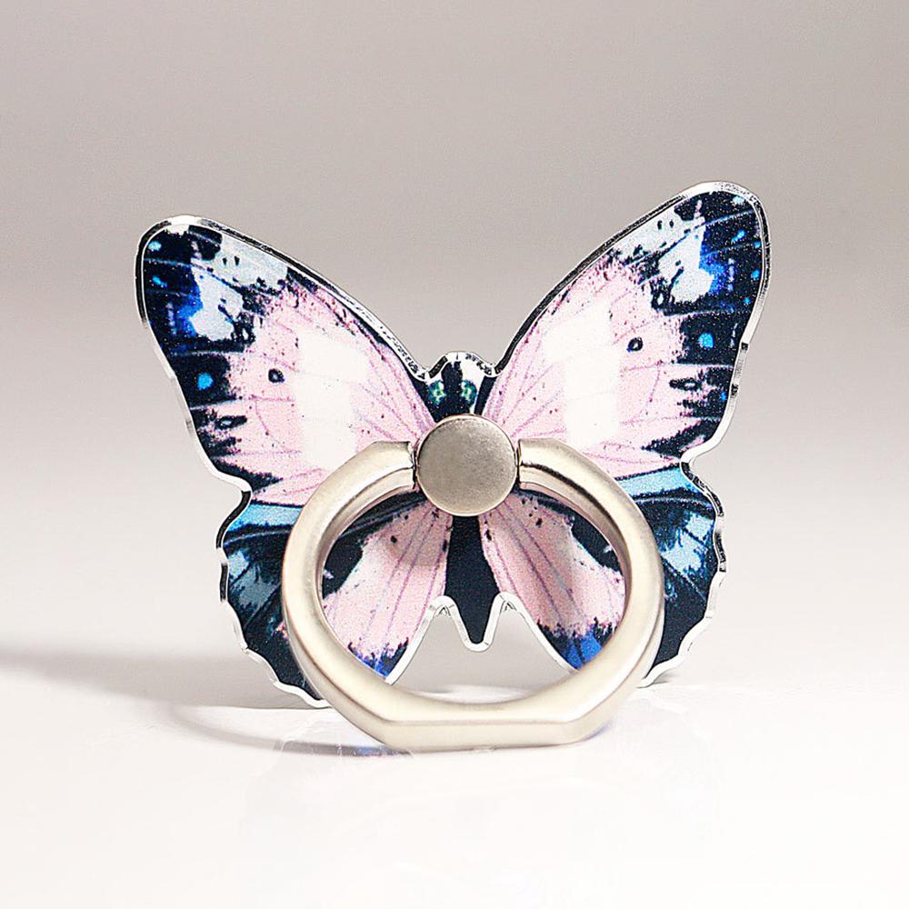 Luxury Universal Beautiful Butterfly Mobile Phone Handle Holder Suitable Mobile Phone Finger Ring Holder Adhesive Holder