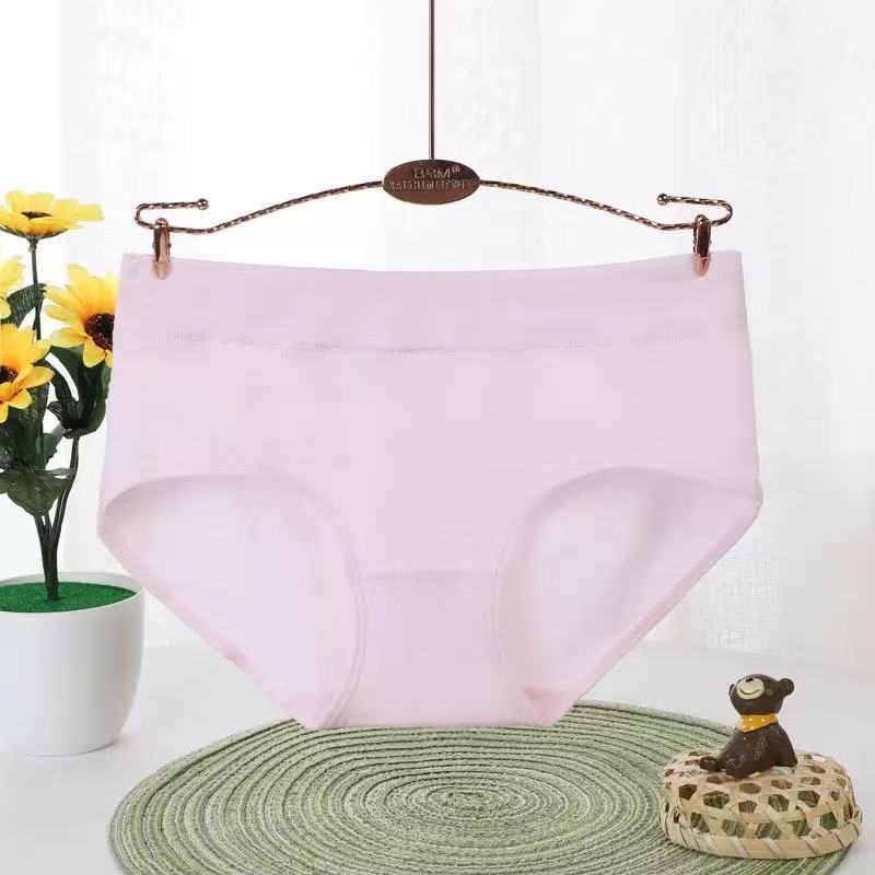 Plus Size Female Spring and Autumn Pure Cotton Belly Lifting Hip Shaping Breathable Waist Triangle Briefs