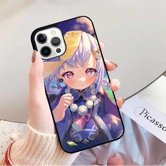 Genshin Impact Qiqi Phone Case For iPhone 17 Air 16 15 14 13 12 Pro Max Plus Max Cover Shell coque