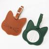 PU Leather Luggage Tag Suitcase Label ID Address Holder Travel Accessories Portable Name Tag