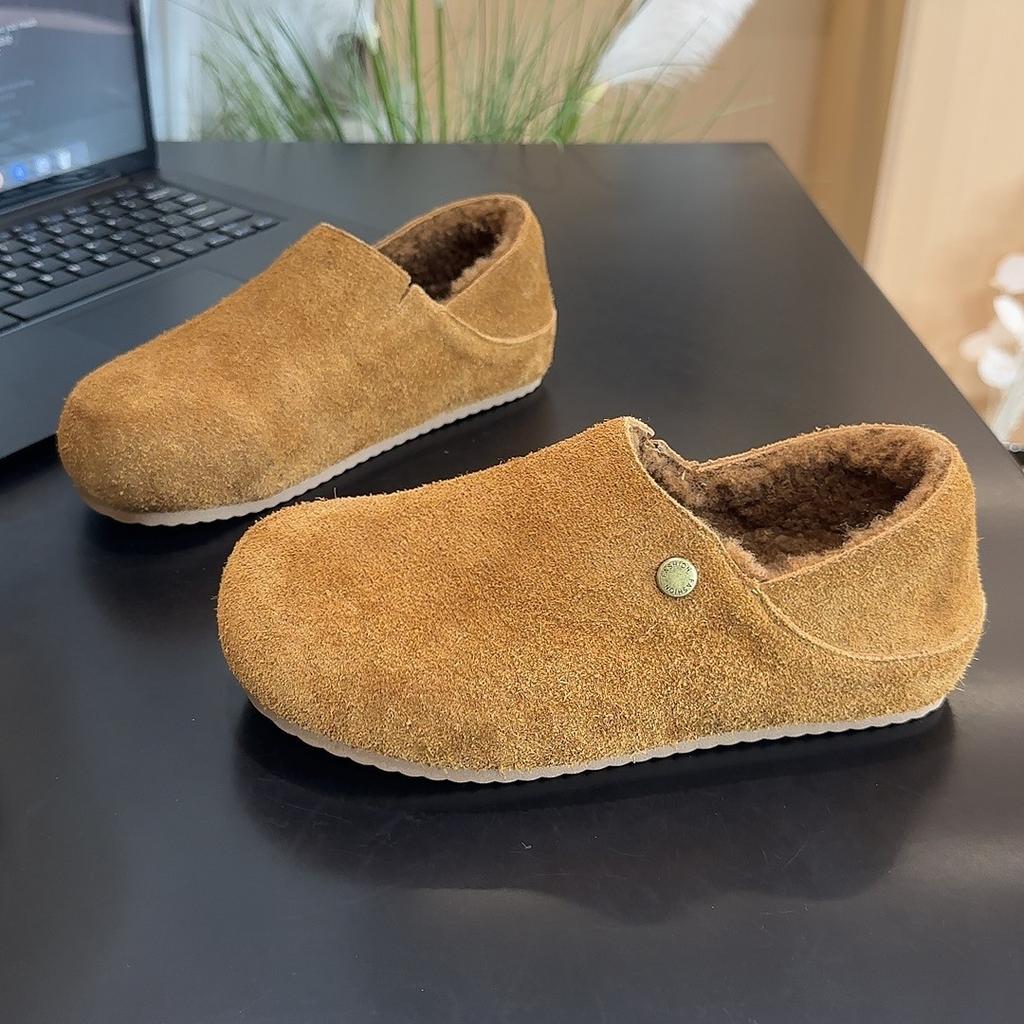 Damen Übergröße Weiche Sohle Erhöhend Winter Warm Fell Eins Rutschfest Schneestiefel Flauschig Gefütterte Stiefeletten Outdoor-Sport Zwei Tragemöglichkeiten Slipper