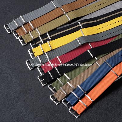 Cinturino per Orologio in Nylon 18mm 20mm 22mm per Seiko per Omega 007 Cinturino Premium Sportivo Militare Dropshipping Verde Marrone Grigio Cinturino Braccialetto