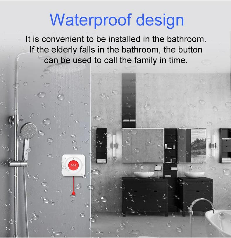 SOS Alarm Button for Elderly - WiFi Remote Control Via Tuya App