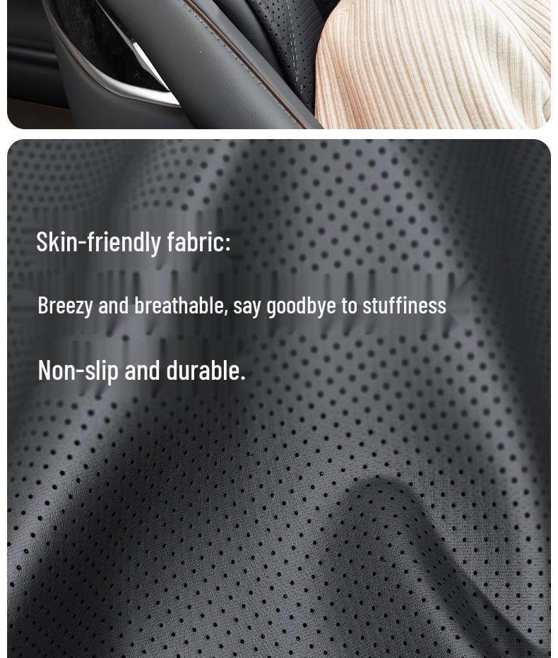 Luxurious Nappa Leather Neck Pillow for Maybach & Toyota Car Seats – Year-Round Comfort