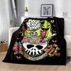 Cartoon Oogie Boogie Printed Blanket Picnic Blanket Warm Flannel Blankets Soft and Comfortable Blanket Bed Linings Birthday Gift