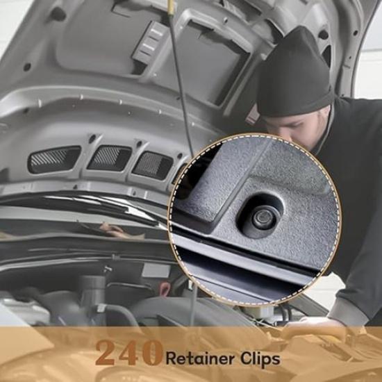 240PCS 12Package Dimensionss Bumper Retainer Clips Car Accessories 240PCS