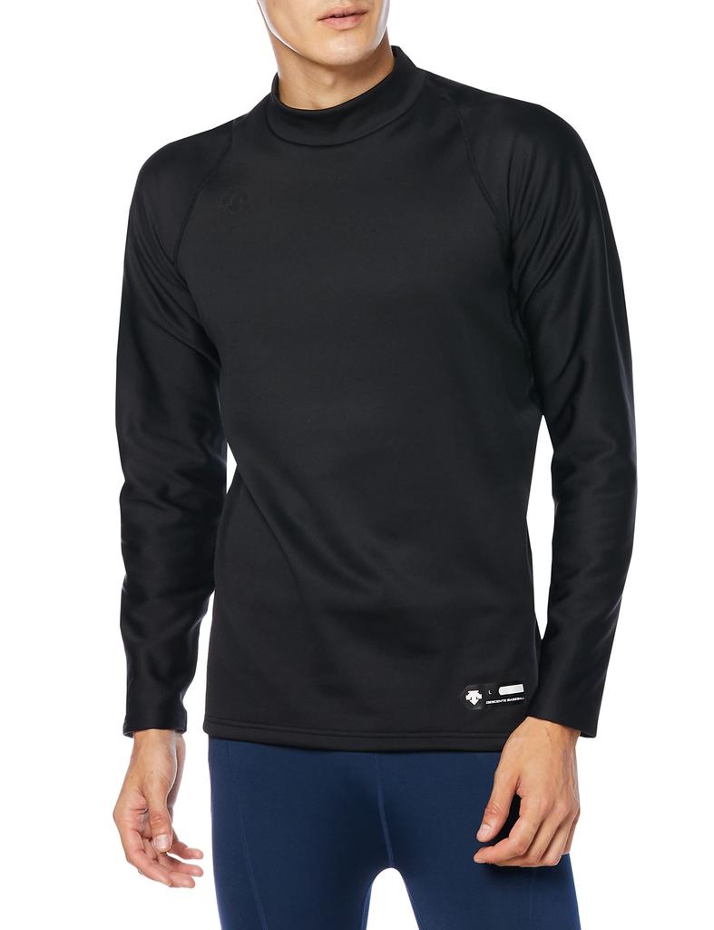 DESCENTE High Neck Long Sleeve Undershirt Size STD-658 (Black, S)